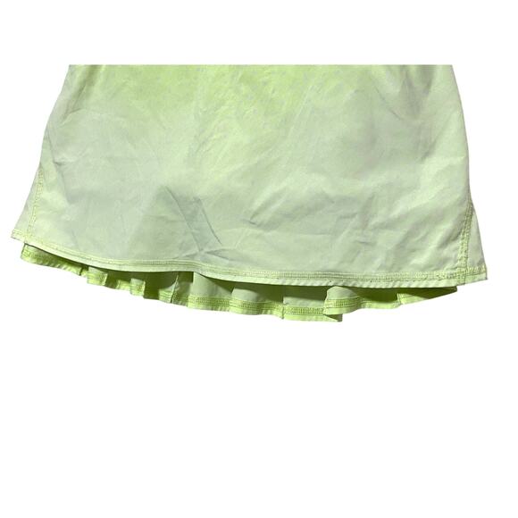 Lululemon Pace Setter Skirt Neon Petit Polka Dot Ruffle Tennis Skort Womens 6 - Picture 5 of 10